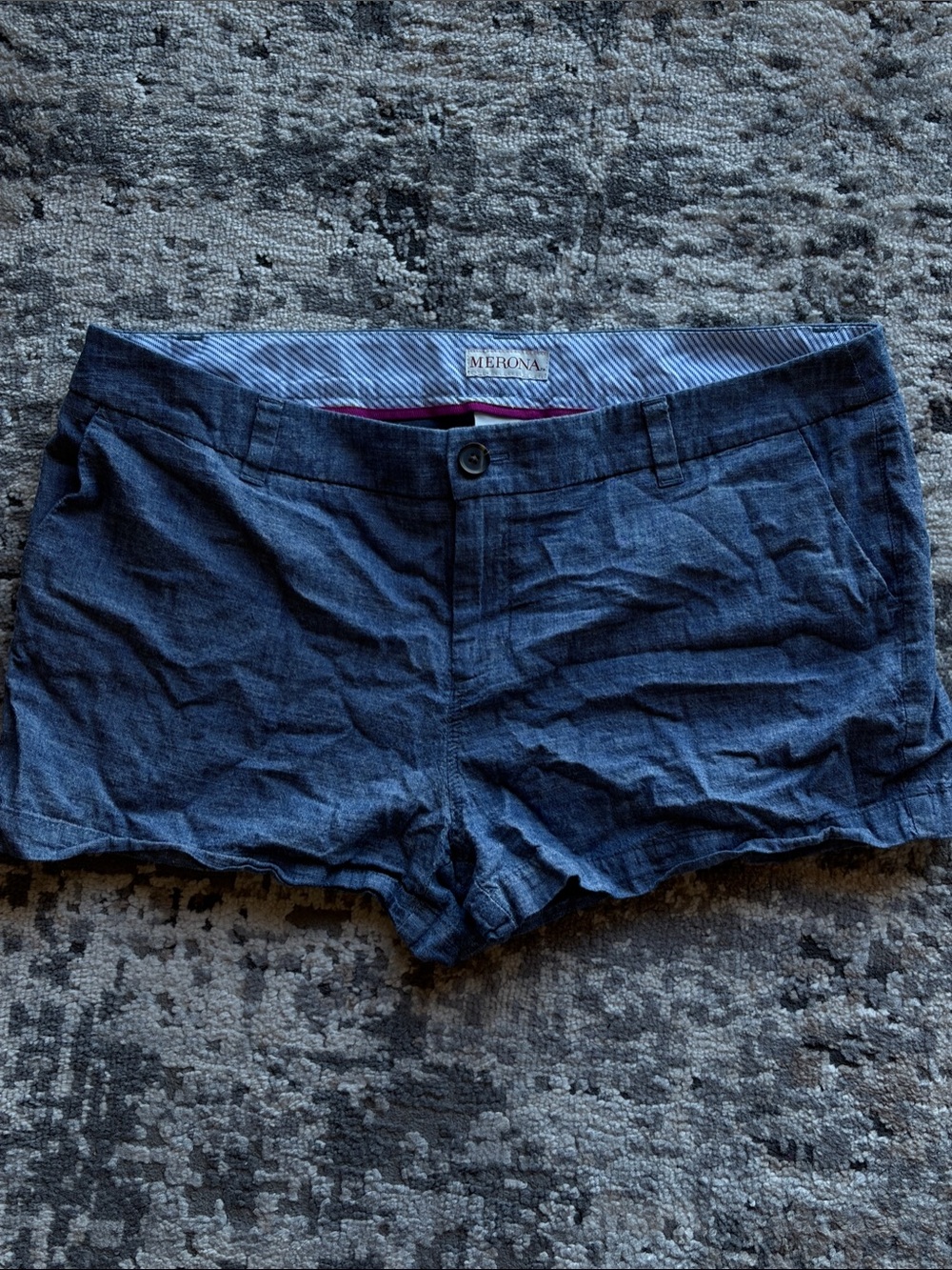 Merona Women's Dark Blue Linen Shorts